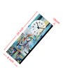 Multicolour Rectangle 24 Inches Wooden Wall Clock (Abstract)