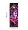 Multicolour Rectangle 24 Inches Wooden Wall Clock (Ganesh)