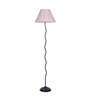 Bastian Multicolour Cottan Fabric Shade Club Floor Lamp With Iron Base