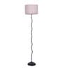 Yogasana Multicolour Cottan Fabric Shade Club Floor Lamp With Iron Base