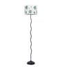 Festiva Multicolour Cottan Fabric Shade Club Floor Lamp With Iron Base