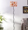 Haytham Multicolour Cottan Fabric Shade Club Floor Lamp With Iron Base