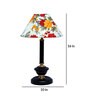 Multicolour Shade Table Lamp With Metal Base
