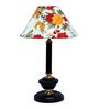 Multicolour Shade Table Lamp With Metal Base