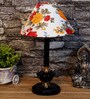 Multicolour Shade Table Lamp With Metal Base