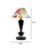 Multicolour Shade Table Lamp With Metal Base