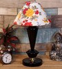 Multicolour Shade Table Lamp With Metal Base