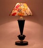 Multicolour Shade Table Lamp With Metal Base