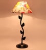 Multicolour Shade Table Lamp With Metal Base