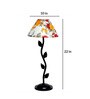 Multicolour Shade Table Lamp With Metal Base