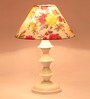 Multicolour Shade Table Lamp With Metal Base
