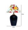 Multicolour Shade Table Lamp With Terracotta Base