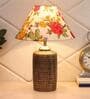 Multicolour Shade Table Lamp With Antique Base