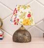 Multicolour Shade Table Lamp With Antique Terracotta Base