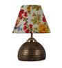 Multicolour Shade Table Lamp With Antique Terracotta Base