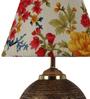 Multicolour Shade Table Lamp With Antique Terracotta Base