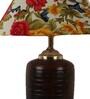 Albany Multicolour Fabric Shade Night Lamp With Teracotta Base
