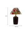 Albany Multicolour Fabric Shade Night Lamp With Teracotta Base