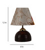 Multicolour Shade Table Lamp With Brown Terracotta Base