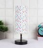 Trieste Multicolour Cottan Fabric Shade Table Lamp With Iron Base