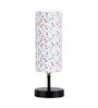 Trieste Multicolour Cottan Fabric Shade Table Lamp With Iron Base