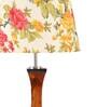 Multicolour Shade Table Lamp With Light Brown  Woodden Base