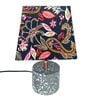 Multicolour Shade Table Lamp With Marble Base