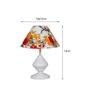Multicolour Shade Table Lamp With Metal Base