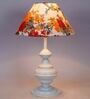 Multicolour Shade Table Lamp With Metal Base
