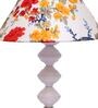 Multicolour Shade Table Lamp With Metal Base