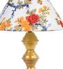Multicolour Shade Table Lamp With Metal Base