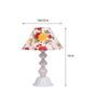 Multicolour Shade Table Lamp With Metal Base
