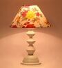 Multicolour Shade Table Lamp With Metal Base