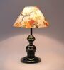 Multicolour Shade Table Lamp With Metal Base