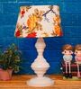 Multicolour Shade Table Lamp With Metal Base