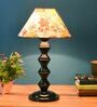 Multicolour Shade Table Lamp With Metal Base