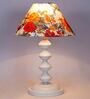 Multicolour Shade Table Lamp With Metal Base