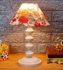 Multicolour Shade Table Lamp With Metal Base