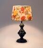 Multicolour Shade Table Lamp With Metal Base