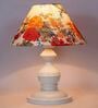 Multicolour Shade Table Lamp With Metal Base