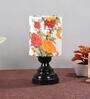Multicolour Shade Table Lamp With Metal Base