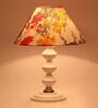 Multicolour Shade Table Lamp With Metal Base