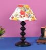 Multicolour Shade Table Lamp With Metal Base