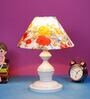 Multicolour Shade Table Lamp With Metal Base