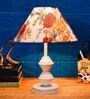 Multicolour Shade Table Lamp With Metal Base