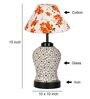 Multicolour Shade Table Lamp With Shade Table Lamp With Glass Base