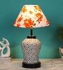Multicolour Shade Table Lamp With Shade Table Lamp With Glass Base