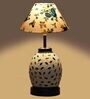 Multicolour Shade Table Lamp With Shade Table Lamp With Glass Base