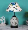 Multicolour Shade Table Lamp With Shade Table Lamp With Glass Base