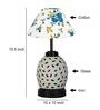 Multicolour Shade Table Lamp With Shade Table Lamp With Glass Base